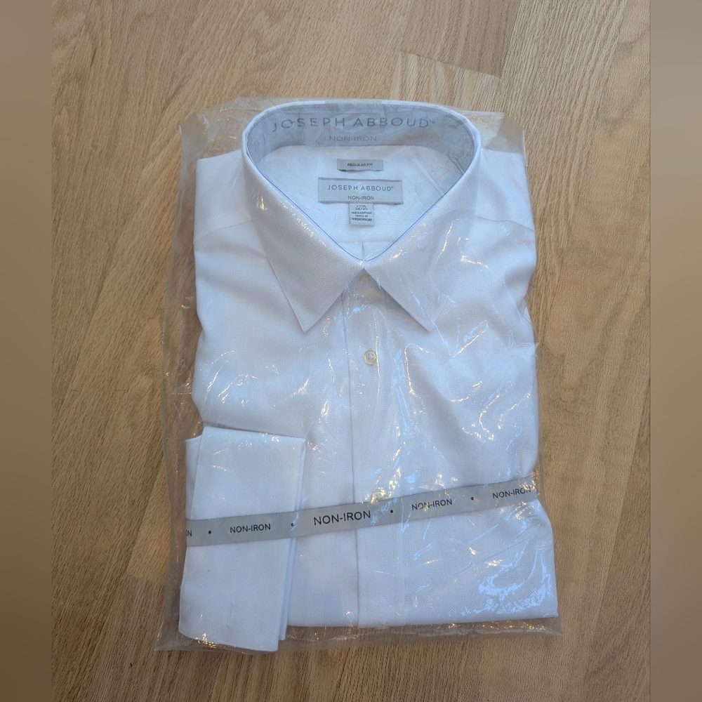 NWT Joseph Abboud White Dress Shirt